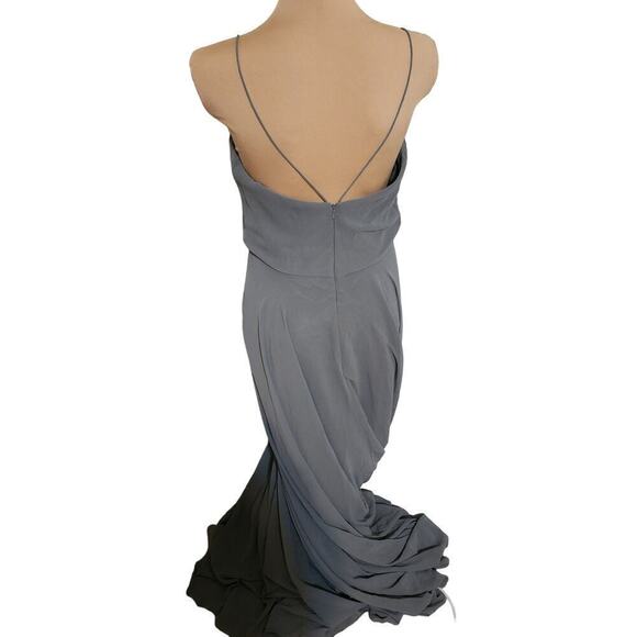 Jenny Yoo Inesse Dress size 8 bhldn grey flowy classic - Picture 6 of 12